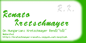 renato kretschmayer business card